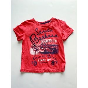 Boys- Red/orange Santa Barbara T shirt